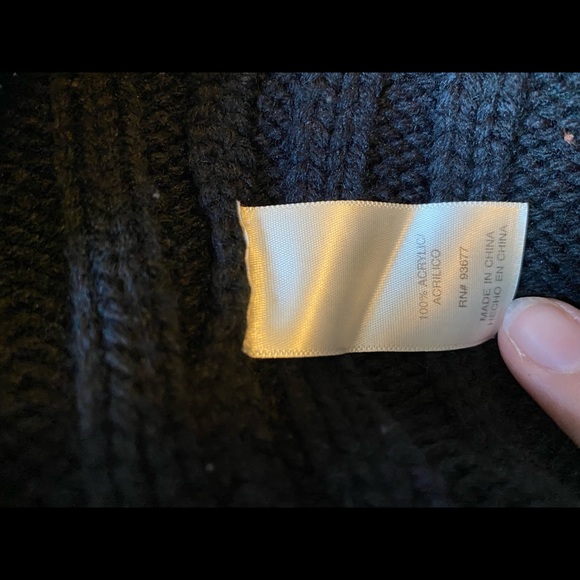 Black Knitted Turtleneck Sweater - Picture 6 of 7